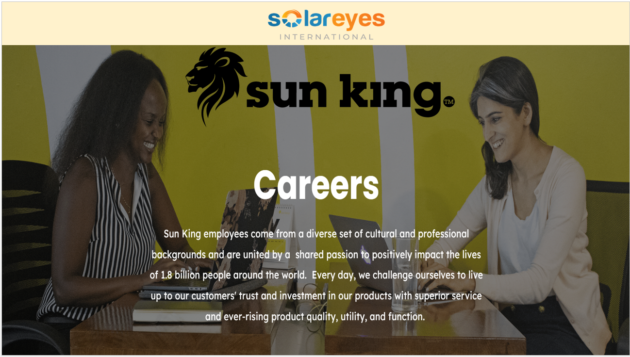 Open Positions at Sun King