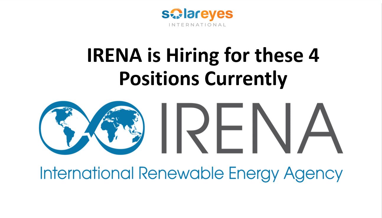 IRENA is Hiring for these 4 Positions Currently